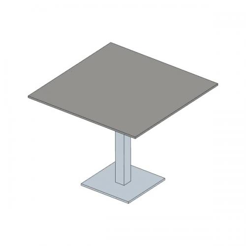 Mesa Rectangular Fenólica 1057 Gris Oscuro
